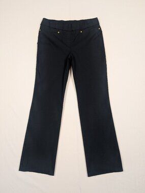 Sag Harbor Women's Size 14 Black Pull-On Straight Leg Pants